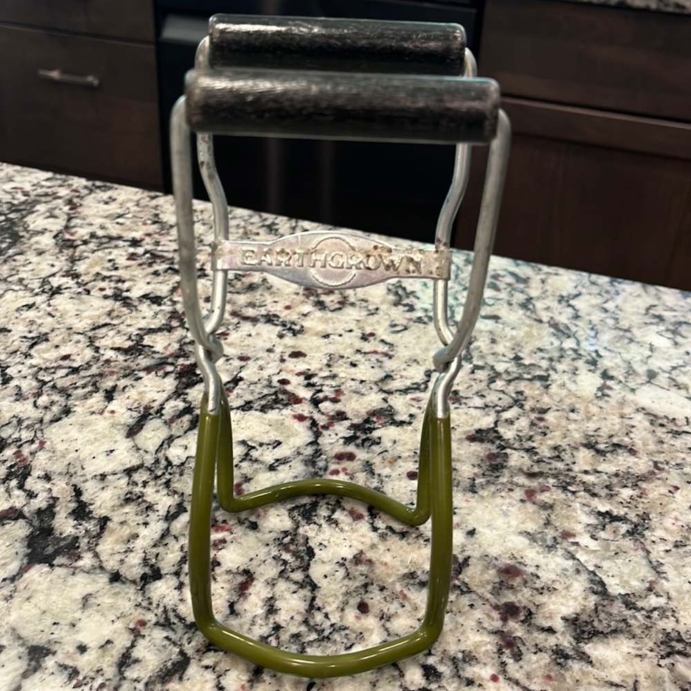 Vintage Earthgrown Canning Jar Lifter Tongs Kitchen, Jar Grabber Farmhouse